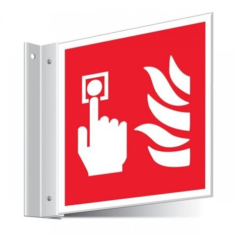 Indicator de securitate pentru stingator cu roti